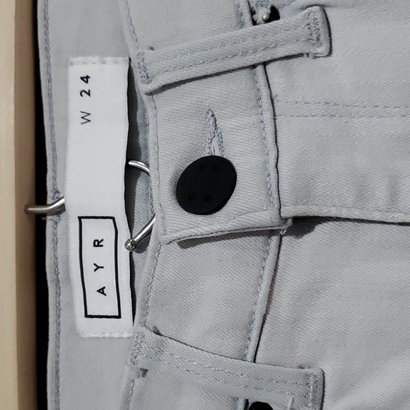 VINTAGE Y2K DENIM AYR LIGHT ZIPPY JEANS W ZIPPERS W 24 - Picture 3 of 6